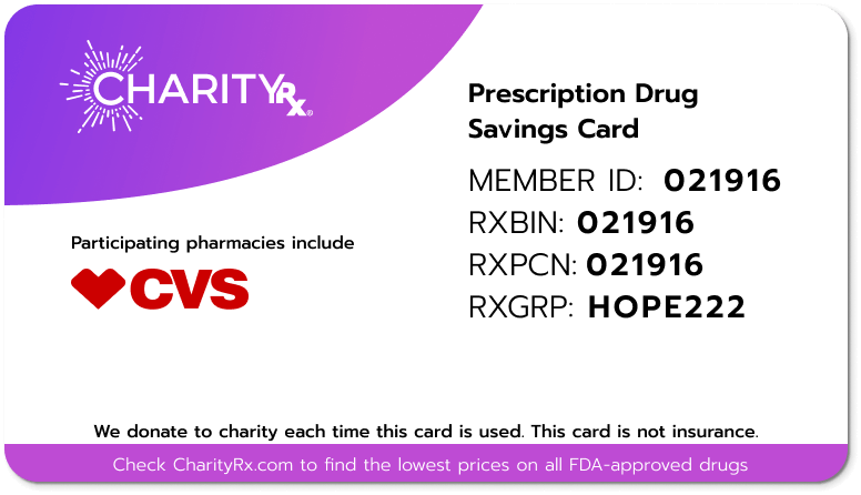 CharityRx Card