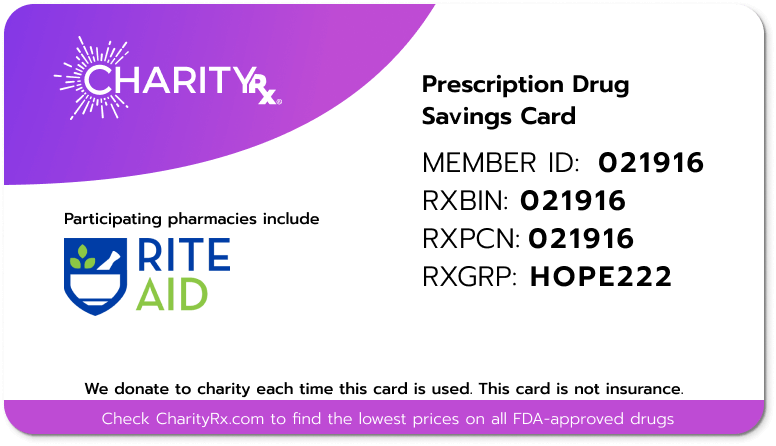 CharityRx Card