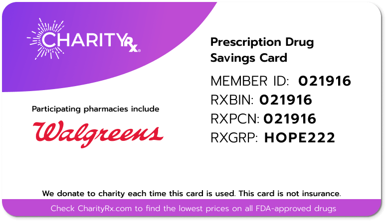 CharityRx Card